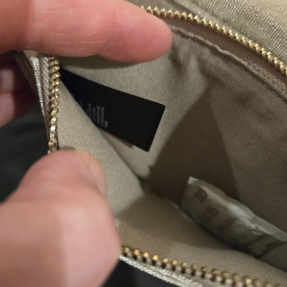 BEBE Purse Clutch Suede Feel Quilted‎ Crossbody w/ Removeable Strap